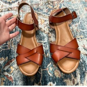 Brown Leather Women's Sandals